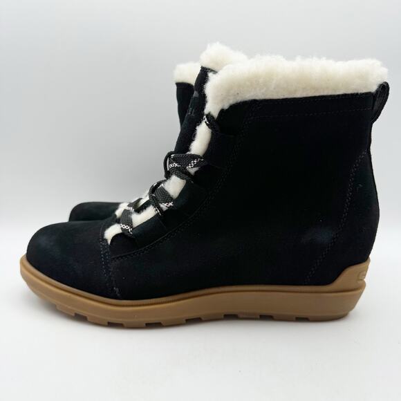 SOREL Womens Evie II Cozy Booties US 11 EU 42 Black Waterproof Leather NIB - Picture 9 of 13